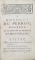 L'ART DE CONSERVER SA SANTE, COMPESE PAR L'ECOLE DE SALERNE tradusa de MR. B. L. M. - PARIS, 1756