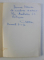 LEAGANUL GANDIRII , ISTORIE ANALITICA A GANDIRII GRECESTI VOL. I de RADU ENESCU , 1971 DEDICATIE*