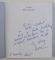 LEBADA CU DOUA INTRARI de NORA IUGA , 2003 , DEDICATIE*