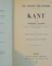 LES GRANDS PHILOSOPHES, KANT par THEODORE RUYSSEN, 1904