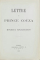 LETTRE DU PRINCE COUZA A MONSIEUR KOGALNICEANO - PARIS, 1888