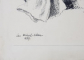 LUCRETIA MIHAIL SILION , NUD PE CANAPEA , GRAFICA , MONOCROMA, 1937