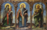 Maica Domnului Imparateasa, Sfintii Dimitrie si Gheorghe, Sfantul Stelian, Sfantul Haralambie și Sfantul Ioan Botezatorul, Icoana Romaneasca, 1863