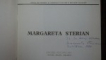 Margareta Sterian, Epozitie retrospectiva, Bucuresti 1977, cu dedicatie