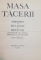 MASA TACERII. SIMPOSION DE METAFORE LA BRANCUSI. ANTOLOGIE DE TEXTE, PREFATA SI TRADUCERE DE ION CARAION  1970