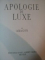 MATISSE. APOLOGIE DU LUXE par ARAGON, SUISSE