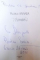 MEMORII de VALERIU ANANIA , 2006 , DEDICATIE *