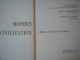 MODERN CIVILIZATION. A HISTORY OF THE LAST FIVE CENTURIES by CRANE BRINTON, JOHN B. CHRISTOPHER, ROBERT LEE WOLFF  1957