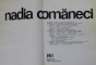 NADIA COMANECI - ALBUM , Bucuresti 1977