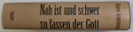 NAH IST UND SCHWER ZU FASSEN DER GOTT , 3000 JAHRE GLAUBENSGESCHICHTE VON ABRAHAM BIS ALBERT EINSTEIN von KAREN ARMSTRONG , 1993