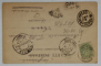 NANTES , L'ESCALIER DES CENTS MARCHES , FOTOGRAFIE PE CARTE POSTALA , CLASICA , DATATA 1901