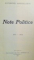 NOTE POLITICE 1897-1924 de ALEXANDRU MARGHILOMAN, VOL II  1927