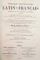 NOUVEAU DICTIONNAIRE LATIN-FRANCAIS , NOUVELLE EDITION , 1867