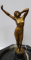 Nud, Statueta din bronz aurit, Secol 20