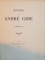 OEUVRES de ANDRE GIDE, VOL. II L`IMMORALISTE, 1928
