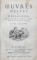 OEUVRES MELEES DE M  DE LAFARGUE, 2 VOL. - PARIS, 1765