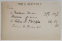 OFITER FRANCEZ IN UNIFORMA CU CHIPIU , CU SOTIA , POZA IN STUDIO , CARTE POSTALA , 1921