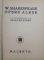 OPERE ALESE, MACBETH, VOL. II de W. SHAKESPEARE, IN ROMANESTE de ADOLPHE STERN, 1922