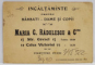 ORGANIST IN BIZANT , CARTOLINA DE RECLAMA A FIRMEI DE INCALTAMINTE ' MARIA C. RADULESCU et CO. ' , BUCURESTI  , TEXT IN LIMBA ROMANA , CROMOLITOGRAFIE , INTERBELICA