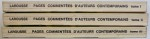 PAGES COMMENTEES D ' AUTEURS CONTEMPORAINS  par PIERRE CURNIER , VOL. I - III , 1969