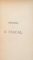 PENSEES de PASCAL , 1937