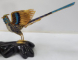 Pereche de pasari Bulbul, Cloisone, China Secol XX