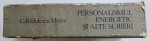 PERSONALISMUL ENERGETIC SI ALTE SCRIERI-C. RADULESCU MOTRU  1984