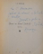 POEME CU LIVEZI 1936 - 1937 , ED. a II a de I. D. PIETRARI , 1940 , CONTINE DEDICATIA AUTORULUI