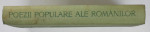 POEZII POPULARE ALE ROMANILOR de VASILE ALECSANDRI , 1966