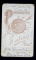 PORTRETUL DOCTORULUI TITUS DEMETRESCU , FOTOGRAFIE TIP C.D.V. , ATELIERUL HUBAUT PARIS , LIPITA PE CARTON , DATATA 1894