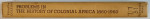 PROBLEMS IN  THE HISTORY OF COLONIAL AFRICA  1860 -1960 by ROBERT O. COLLINS , 1970