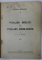PSALMII BIBLICI SI PSALMII BABILONENI de T. NEGOITA , 1944 , DEDICATIE *
