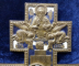 Rastignirea lui Iisus, Crucifix din bronz cu email, Rusia sfarsit secol XIX