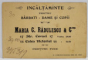 RATE SALBATICE , SCENA DE VANATOARE  , CARTOLINA DE RECLAMA A FIRMEI DE INCALTAMINTE ' MARIA C. RADULESCU et CO. ' , BUCURESTI  , TEXT IN LIMBA ROMANA , CROMOLITOGRAFIE, INTERBELICA