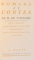 ROMANS ET CONTES DE M. DE VOLTAIRE , VOL I-II