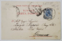 SALUTARI DIN ROMANIA , TARANI TRECAND  RAUL CU CARUL TRAS DE BOI , CARTE POSTALA ILUSTRATA , CROMOLITOGRAFIE , CLASICA , DATATA  1898, EXPEDIATA DIN PLOIESTI