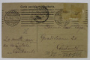 SARBATORI FERICITE ! , FELICITARE CU RAMURI DE VASC SI POTCOAVA , CARTE POSTALA EMBOSATA , 1907