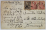 SASCA MONTANA , JUDETUL CARAS - SEVERIN , BAC PE DUNARE , CARTE POSTALA ILUSTRATA , 1921
