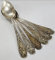 Sase lingurite Art Nouveau, WMF, Germania, cca. 1906