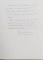 SCRISOARE SCRISA SI SEMNATA OLOGRAF DE FILOZOFUL SI ACADEMICIANUL POLONEZ TADEUSZ KOTARBINSKI , DATATA 1971