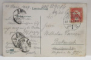 SIBIU ( HERMANNSTADT ) , TRAMVAI VECHI , CARTE POSTALA ILUSTRATA , POLICROMA. CIRCULATA , DATATA 1907