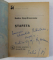 STAFETA de RODICA OJOG - BRASOVEANU , 1981 , DEDICATIE *
