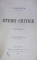 STUDII CRITICE de C. DOBROGEANU-GHEREA (2 VOLUME, 1890-1891)