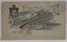 STUDIO ' CARMEN SYLVA ' M. CONSTANTINESCU , BUCURESTI , FOTOGRAFIE C.D.V. , BARBAT CU MUSTATA IN FURCULITA  , SFARSITUL SEC. XIX