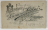 STUDIO ' CARMEN SYLVA ' M. CONSTANTINESCU , BUCURESTI , FOTOGRAFIE C.D.V. ,  DOAMNA CU COC , SFARSITUL SEC. XIX