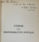 STUDIU ASUPRA RESPONSABILITATII STATULUI de RADU A. ROATA - BUCURESTI, 1938 *DEDICATIE