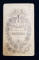 TANARA CU BUCHET DE LACRAMIOARE LA ROCHIE , FOTOGRAFIE TIP C.D.V. , MONOCROMA, LIPITA PE CARTON , CCA. 1900