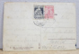 TECHIRGHIOL  - UN POD PE VASE SI O BARCA CU MOTOR PE LAC , CARTE POSTALA ILUSTRATA , POLICROMA, CIRCULATA , DATATA 1928
