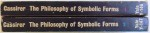 THE PHILOSOPHY  OF SYMBOLIC FORMS , VOL. I - II by ERNST CASSIRER , 1969
