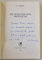 UN BURGTHEATER PROVINCIAL de L. CIOCARLIE , 1984 , DEDICATIE *